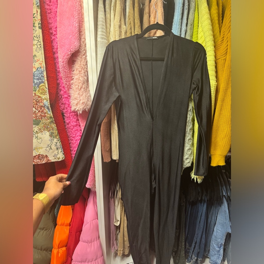 Fashion nova black jumpsuit